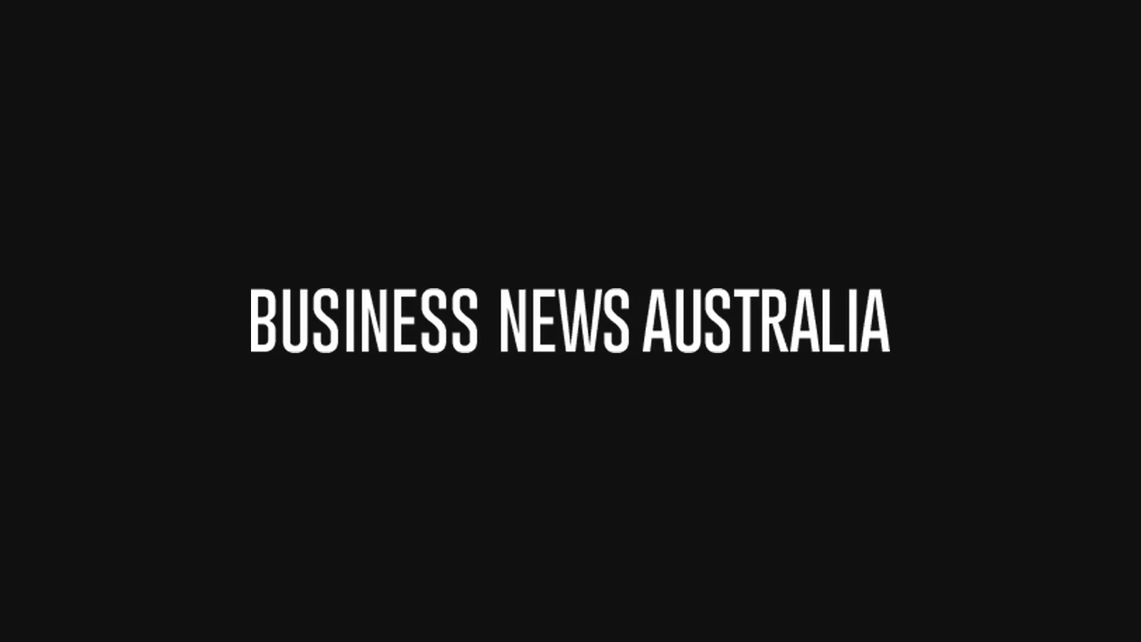 The Business News Australia wordmark in white on a charcoal background