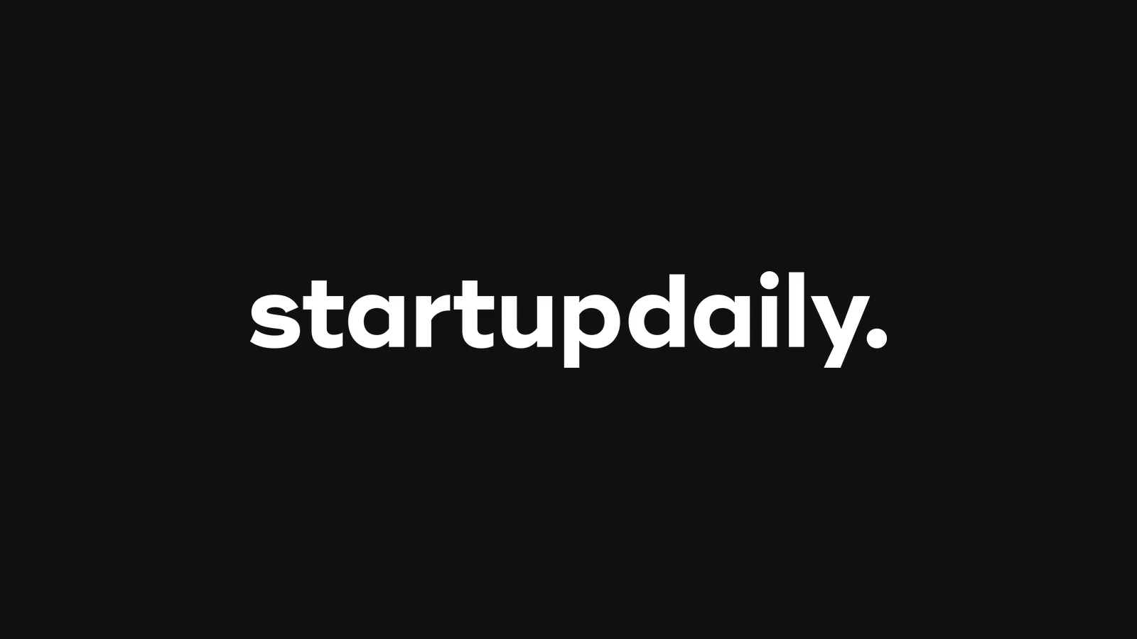 The Startup Daily wordmark in white on a charcoal background