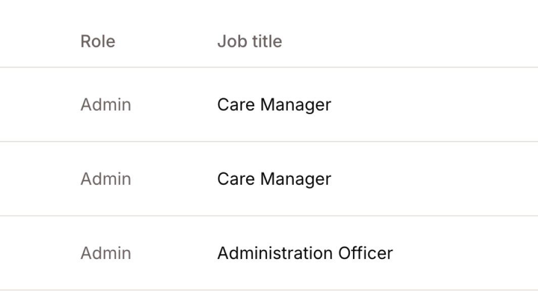 **Job titles in the users table** — automatically populated from your identity provider, so filters and search work without manual entry.